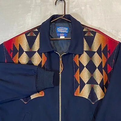 Vintage Pendleton Pure Wool Jacket Men 2XL High Grade Western Wear Aztec Navajo • $214.88