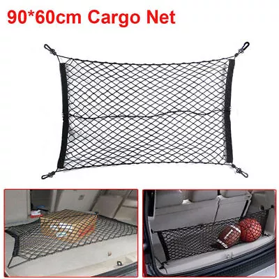 Car Trunk Cargo Net Storage Organizer Universal Big Elastic Mesh Net Accessories • $20.88