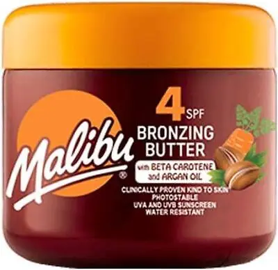 Malibu SPF 4 300ml Bronzing Tanning Body Butter Beta Carotene Water Resistant • £8.99