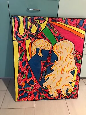 Vtg Painting Hippi Pop Art Peter Max Style Jill Hansen Wisconsin • $69.99