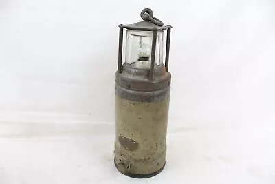 Vintage Coal Miners Lamp Oldham Type F Heavy Glass Lens Battery Powered Old • $44.63