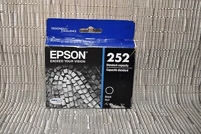 EPSON 252 Black Ink Cartridge  *DISTRESSED BOX* • $10.30