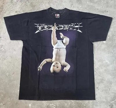 Vintage Megadeth T-Shirt L 1994 Giant Hung Out To Dry Tour Metal Band Rock Punk • $85