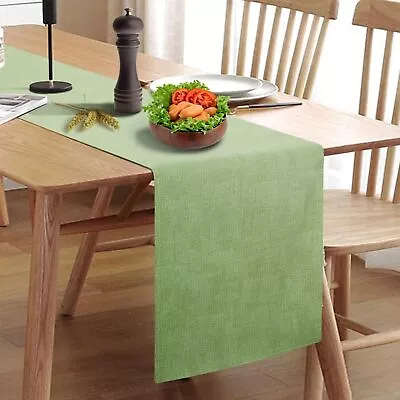 Rinpon Waterproof Wipeable Table Runner Thick Farmhouse Table Runner Dresser ... • $23.13