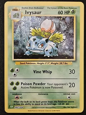 Ivysaur 002/034 CLV Classic Collection Venusaur Deck Holo Pokémon TCG 2023 NM • $4.99