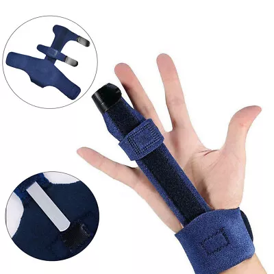 £4.87 • Buy Finger Splint Support Brace Pain Relief Trigger Fixing Straightener Corrector