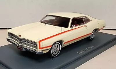 Neo Scale Models 1:43 1969 Ford XL Wimbledon White/Red Stripes/Red Interior RARE • $199