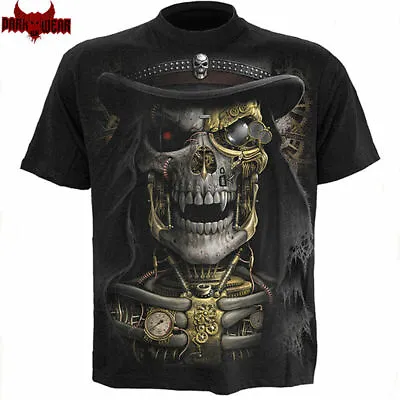 £19.99 • Buy SPIRAL DIRECT STEAM PUNK REAPER T-Shirt,Top/Tee/ Biker/Grim Reaper/Skull/Goth