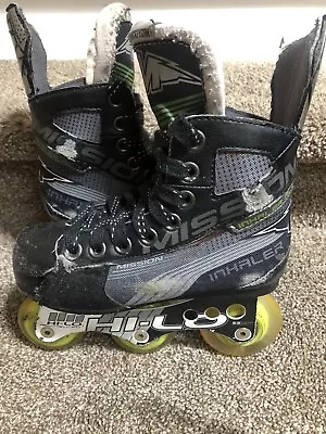 Mission Inhaler AC7 Youth 12E Black Inline Skates HI-LO Vanguard • $50