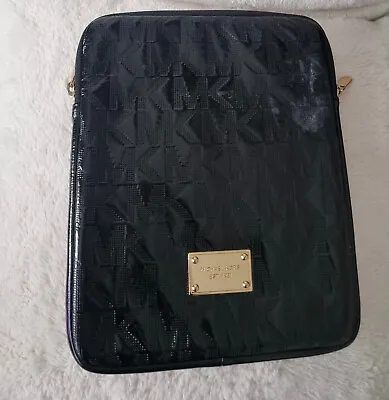 Michael Kors Black Patent IPad/ Tablet Case GENUINE Used  • £19.99