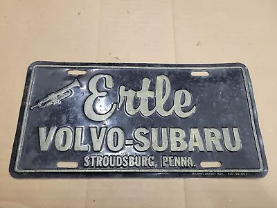 Ertle Volvo Stroudsburg PA Metal Car Dealership Dealer License Plate Tag Logo  • $34.99