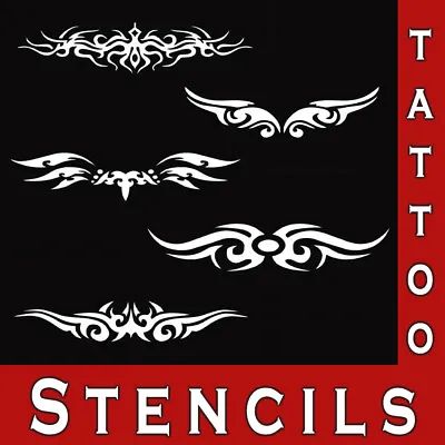 Henna Stencils Temporary Tribal Band Tattoo Template Body Art Glitter Mehndi • £3.30