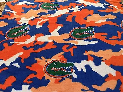 College University Of Florida Gators Team Sports Fleece Fabric Print #820. • $14.97