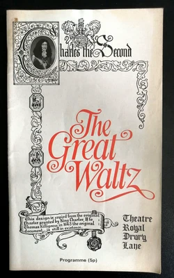 £8.95 • Buy The Great Waltz Programme Theatre Royal Drury Lane 5.1971 Sari Barabas