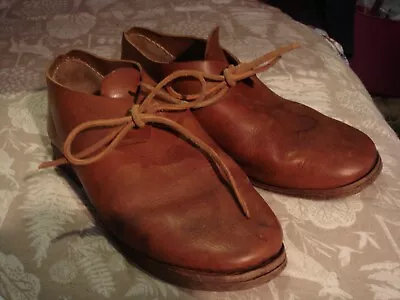 (A) Closed Latchet Shoes Sealed Knot Reenactment Larp Historical Theatrical • £40