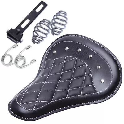 Motorcycle 3  Spring Solo Bracket Seat For Harley Davidson Chopper Bobber • $72.39