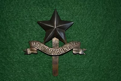 The Cameronians (Scottish Rifles) Piper's/Pagri/Foreign Service Helmet Badge • £44.40