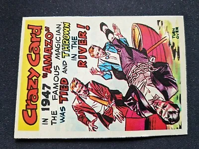 1961 Topps Crazy Card # 18 In 1947  Amazo  The Famous Magician... (EX) • £4.70