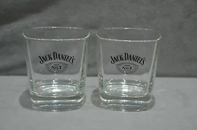 Pair Of (2) Jack Daniel's Tumbler Glass 28cl 280ml Signature Baseplate New 2020 • £10.99