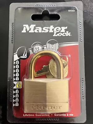MasterLock 645D Brass Key Padlock Security Level 5 • £7.99