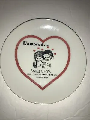 Vintage Kim Casali Love Is...Trinket Dish In Italian L'amore é Ceramic 4   • £33.77