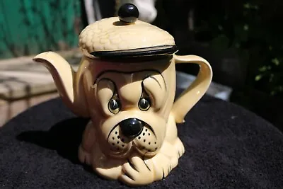 Vintage Retro 1970's Droopy Dog Teapot Kensington P&K - Beige Made In England • £14