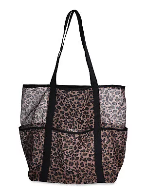 Women's Mesh Beach Tote Shopping Bag Shoulder Handbag 14.00 X 8.50 X 16 Inches • $8.63