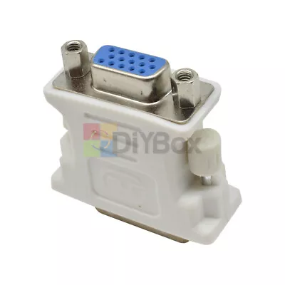 15 Pin VGA Female To 24+1 Pin DVI-D Male Adapter Video Converter For PC Laptop • $1.82