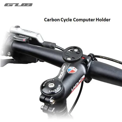 Carbon Bike Stem Mount For Garmin Edge Cateye Bryton GPS 200 520 800 810 1000 • $9.99