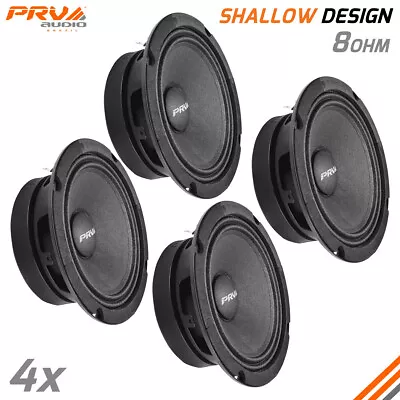 4x PRV Audio 6MR200A Midrange ALTO Car Audio 6.5  Speakers 8 Ohms 6MR PRO 800W • $99.64