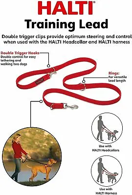 Halti Training Lead Double Ended Multifunction Dog Leash For No Pull Harness • £10.70