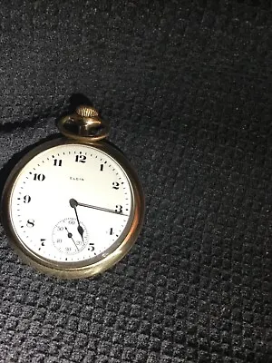 £79 • Buy Elgin Pocket Watch. Gents. Gold Plated (FULL WORKING ORDER) *1904* 15 Jewels 