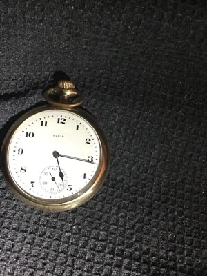 £79 • Buy Elgin Pocket Watch. Gents. Gold Plated (FULL WORKING ORDER) *1904* 15 Jewels 