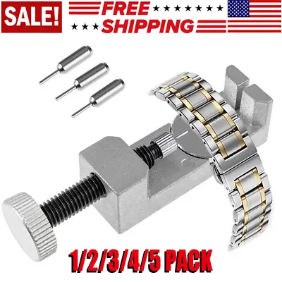  Metal Adjustable Watch Band Strap Bracelet Link Pin Remover Repair Tool Kit US • $12.76