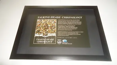 TALKING HEADS Chronology-framed Original Advert • £11.99