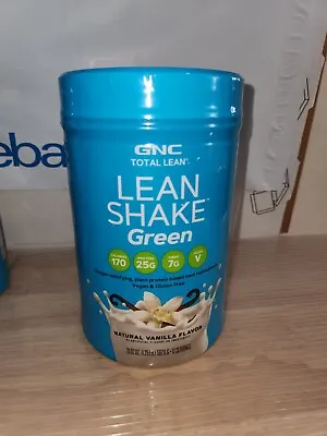 GNC Lean Shake Green Natural Vanilla Flavor 20.02 Oz  25g Of Protein Powder • $24.98