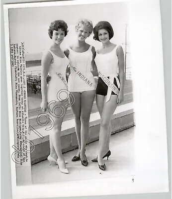 MISS AMERICA BEAUTY Contest Candidates In ATLANTIC CITY NJ 1963 Press Photo • $40