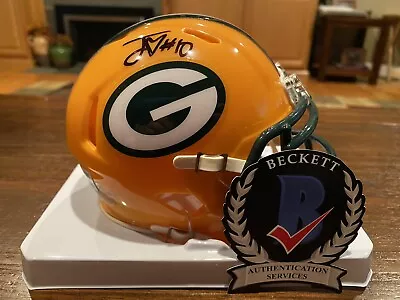 Jordan Love Autographed Green Bay Packers Speed Mini Helmet Witness Beckett • $279.99