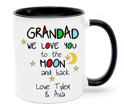 Grandad Moon  Personalised Ceramic Cup Mug Birthday Present Fathers Day Gift • $15.95