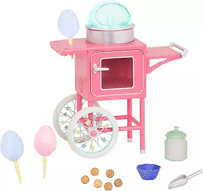 – Sweet Treat Playset – Cotton Candy & Light-Up Machine – Sugar Jar Scoop & Coi • $65.11
