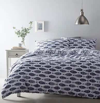 £19.99 • Buy Cove Reversible Easy Care Double Duvet Cover Set With Pillow Cases
