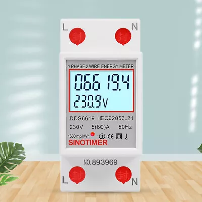 Digital Electrical Load Analyzer 220V 230V KWH Electric Meter For Indoor(StyleB) • $18.49