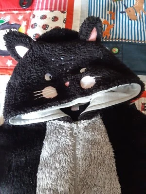 £4 • Buy John Lewis Black Cat Onesie (not Gerber)  Age 4 