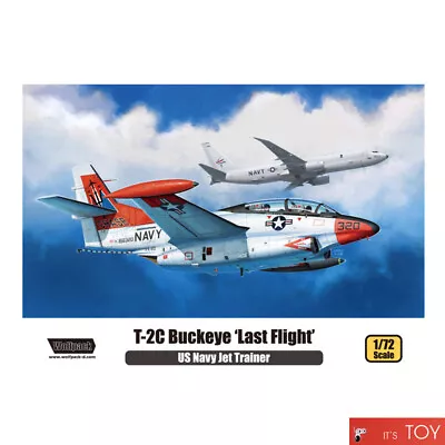 Wolfpack 1/72 T-2C Buckeye 'Last Flight' US Navy Jet Trainer Model Kit WP10011 • $33.48