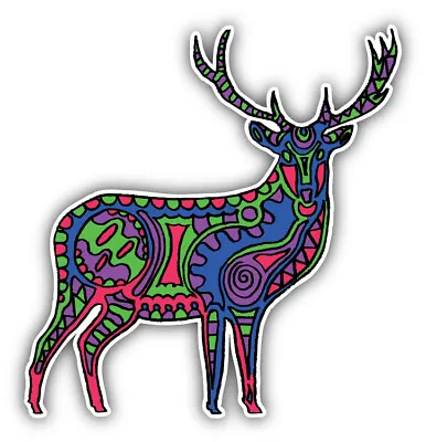Cheerful Moose Car Bumper Sticker Decal • $2.75