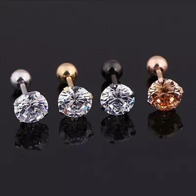 $2.96 • Buy 4PCS Tragus Helix Nose Bars Ring Hoop Lip Cartilage Ear Earring Stud Piercing ）