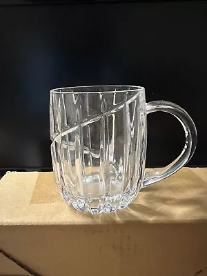 Mikasa Crystal Uptown 4 1/2  Mug Vertical & Swirl Cut - EUC Pristine Condition • $25