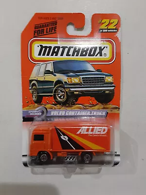 Matchbox Volvo Container Truck   Allied Van • $2.99