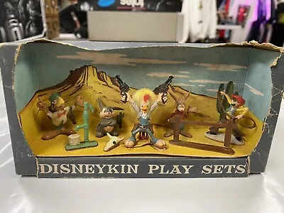 Vintage Disneykin Play Sets Marx Toys Walt Disney Western Cowboy Read • $90