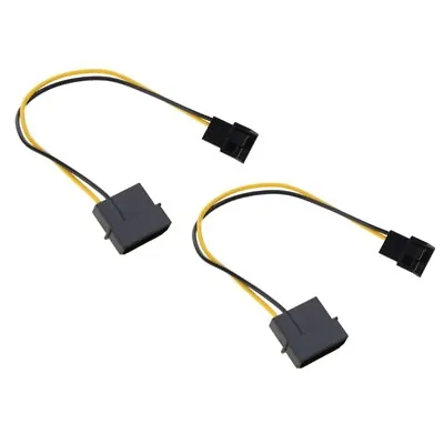 4-Pin Molex/IDE To 3-Pin For CPU/Chasis/Case Fan Power Connector Cable Adapter • £3.13